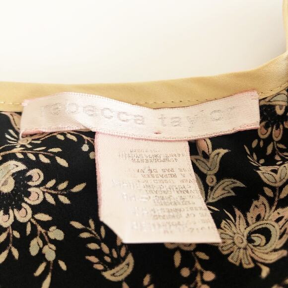 Rebecca Taylor Silk Floral Top with Cut-Outs - Picture 7 of 7